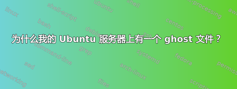 为什么我的 Ubuntu 服务器上有一个 ghost 文件？