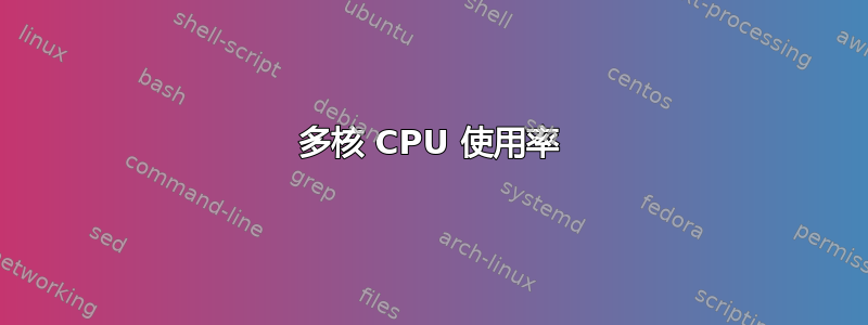 多核 CPU 使用率