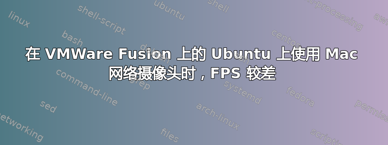 在 VMWare Fusion 上的 Ubuntu 上使用 Mac 网络摄像头时，FPS 较差