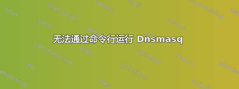 无法通过命令行运行 Dnsmasq