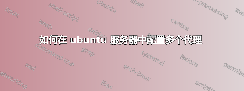 如何在 ubuntu 服务器中配置多个代理