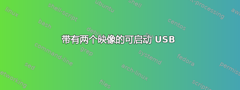 带有两个映像的可启动 USB