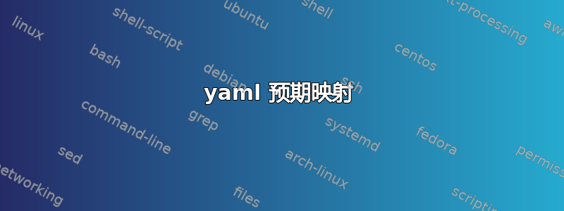 yaml 预期映射