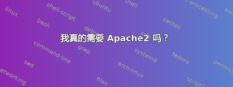 我真的需要 Apache2 吗？