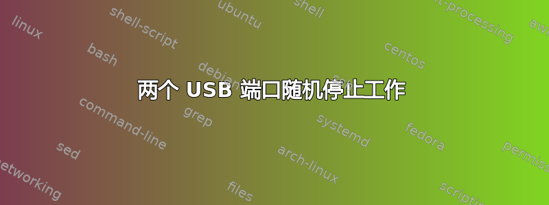 两个 USB 端口随机停止工作