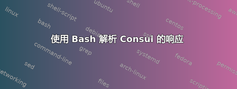 使用 Bash 解析 Consul 的响应