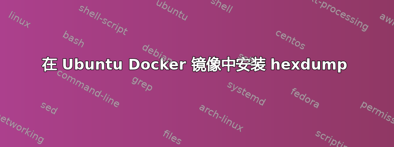 在 Ubuntu Docker 镜像中安装 hexdump