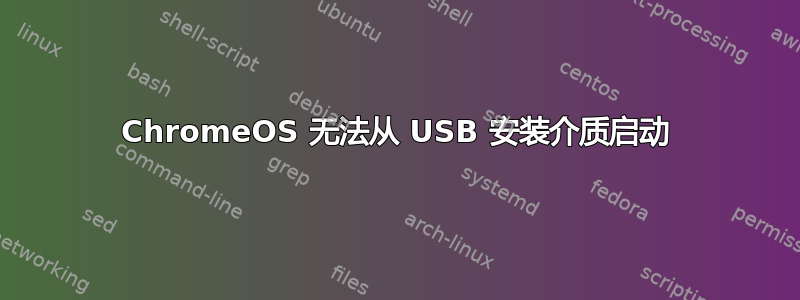 ChromeOS 无法从 USB 安装介质启动