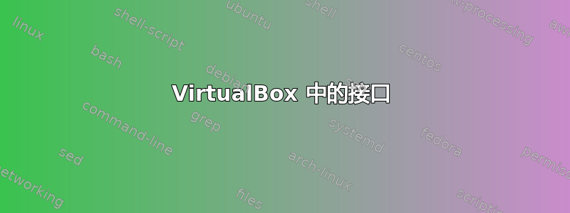 VirtualBox 中的接口