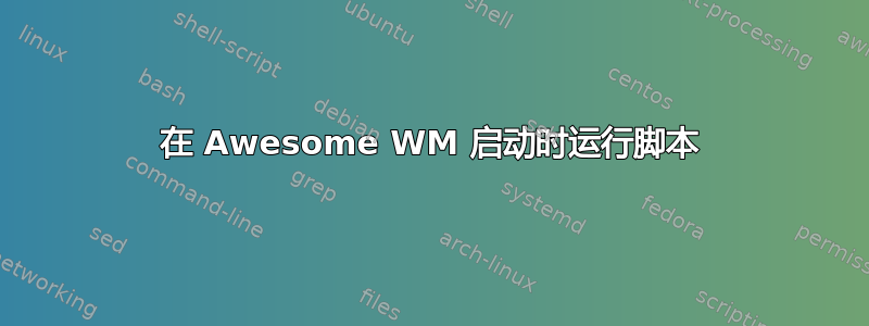 在 Awesome WM 启动时运行脚本