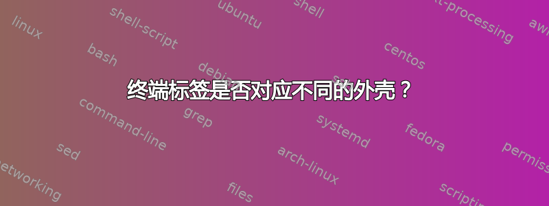 终端标签是否对应不同的外壳？