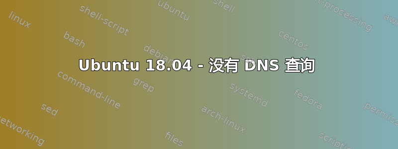 Ubuntu 18.04 - 没有 DNS 查询