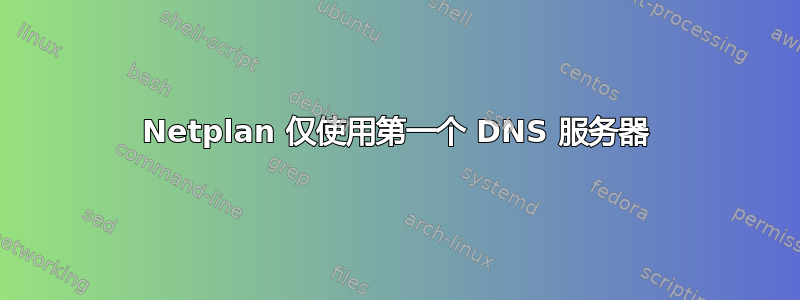 Netplan 仅使用第一个 DNS 服务器