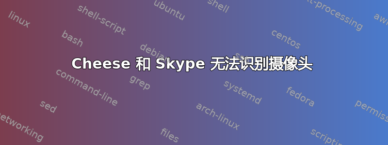 Cheese 和 Skype 无法识别摄像头