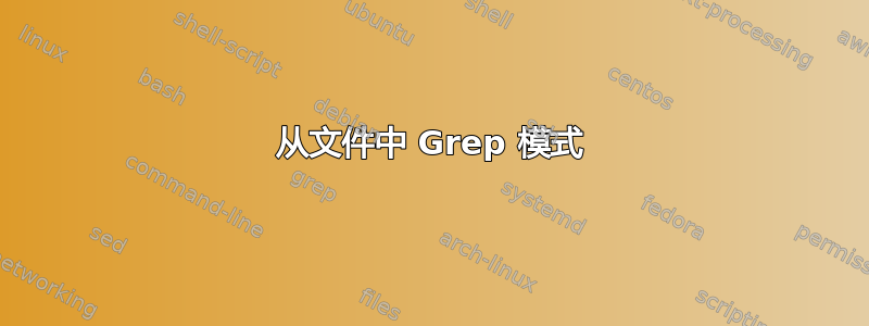 从文件中 Grep 模式