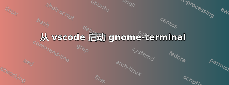 从 vscode 启动 gnome-terminal