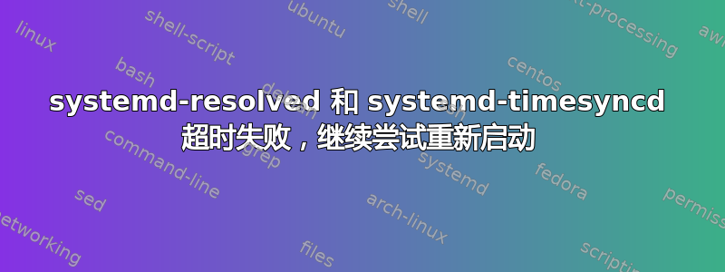 systemd-resolved 和 systemd-timesyncd 超时失败，继续尝试重新启动