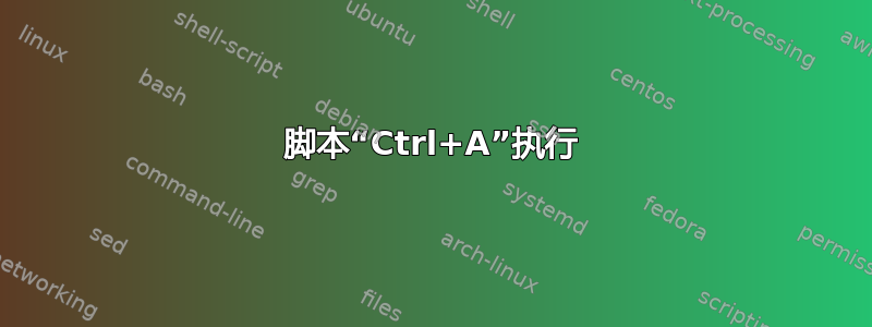 脚本“Ctrl+A”执行