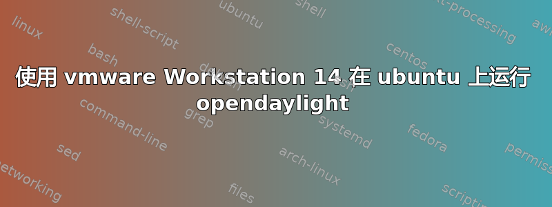 使用 vmware Workstation 14 在 ubuntu 上运行 opendaylight