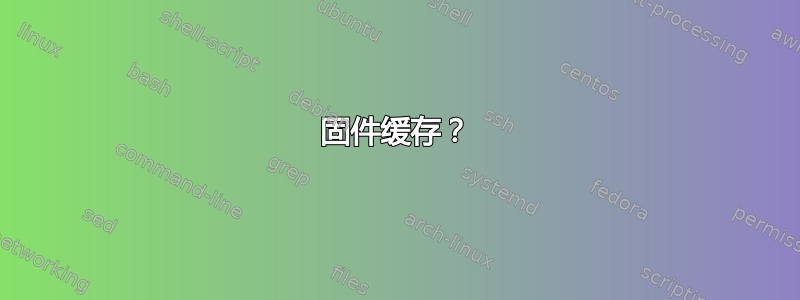 固件缓存？