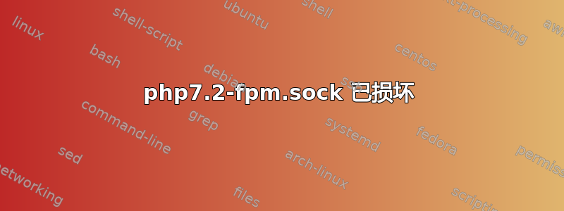 php7.2-fpm.sock 已损坏