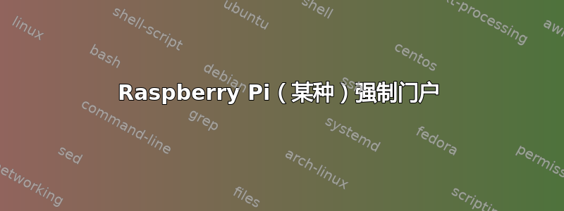 Raspberry Pi（某种）强制门户