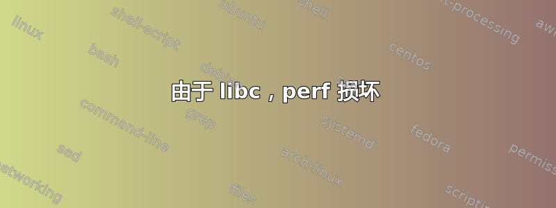 由于 libc，perf 损坏