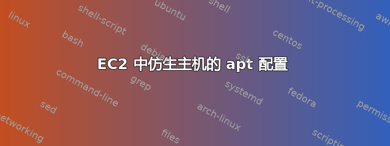 EC2 中仿生主机的 apt 配置