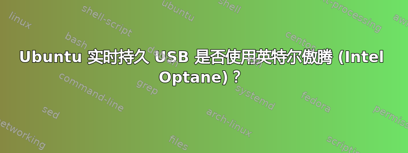 Ubuntu 实时持久 USB 是否使用英特尔傲腾 (Intel Optane)？