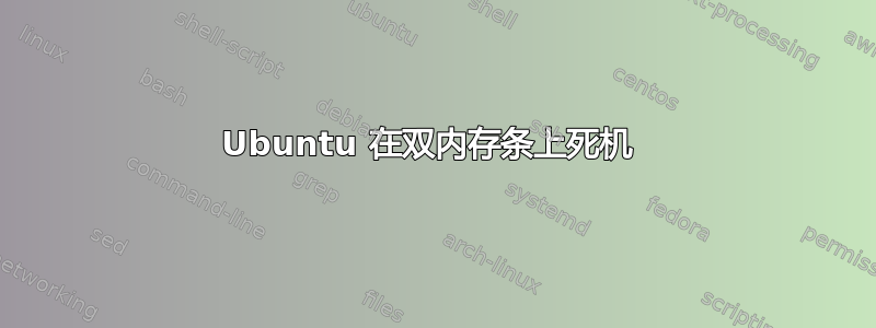 Ubuntu 在双内存条上死机 