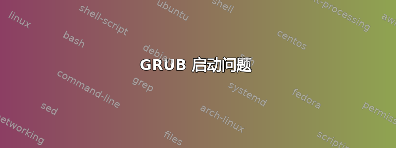 GRUB 启动问题