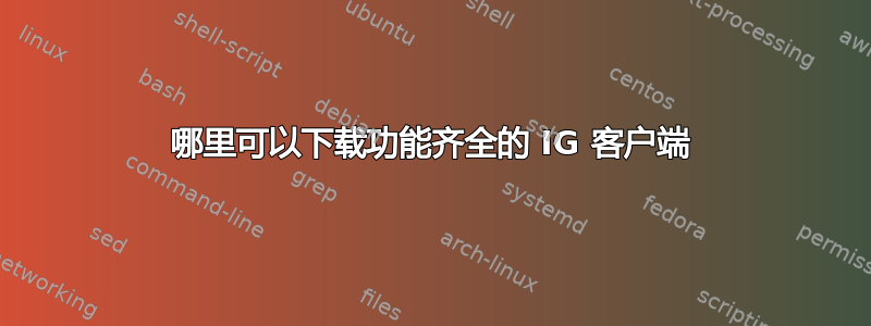 哪里可以下载功能齐全的 IG 客户端