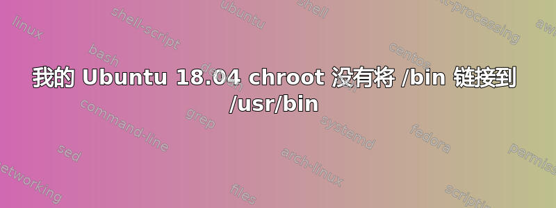 我的 Ubuntu 18.04 chroot 没有将 /bin 链接到 /usr/bin