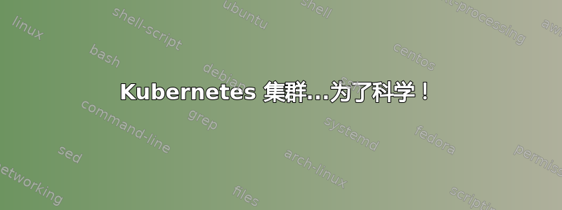 Kubernetes 集群...为了科学！