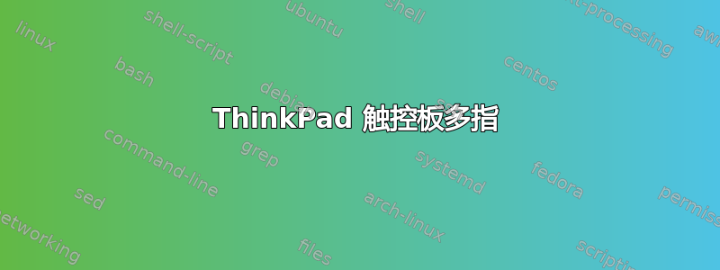 ThinkPad 触控板多指