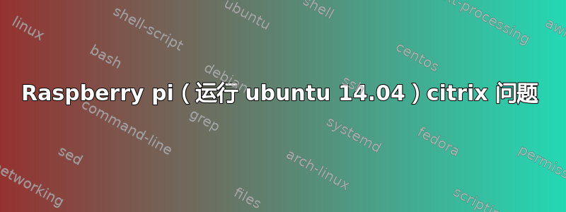 Raspberry pi（运行 ubuntu 14.04）citrix 问题