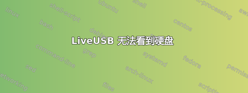 LiveUSB 无法看到硬盘