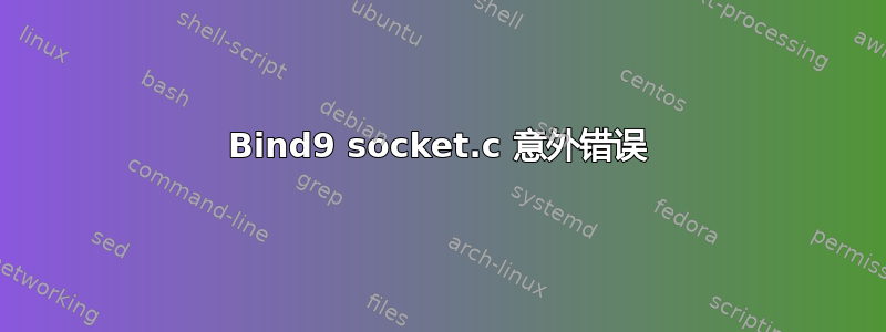 Bind9 socket.c 意外错误