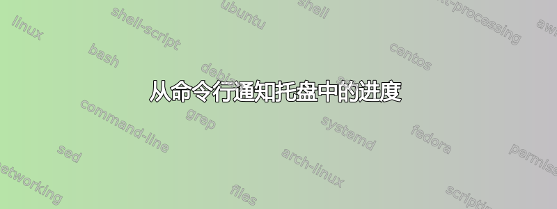 从命令行通知托盘中的进度