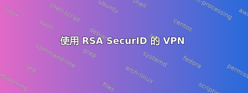 使用 RSA SecurID 的 VPN