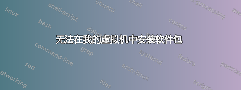 无法在我的虚拟机中安装软件包