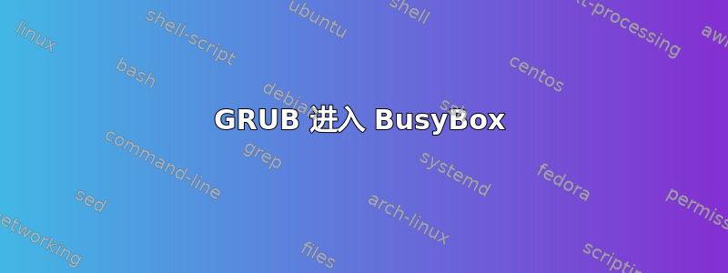 GRUB 进入 BusyBox