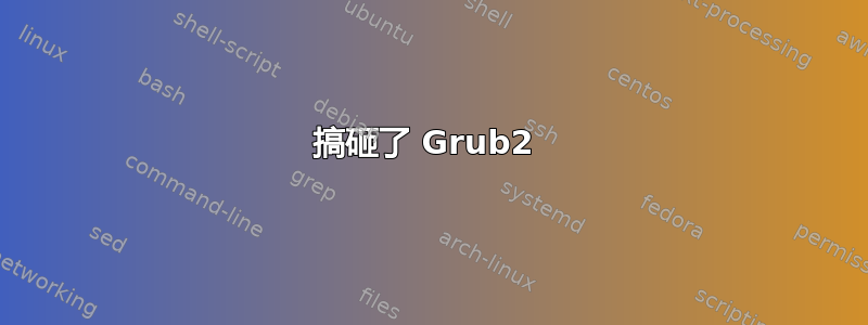 搞砸了 Grub2 