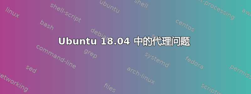 Ubuntu 18.04 中的代理问题