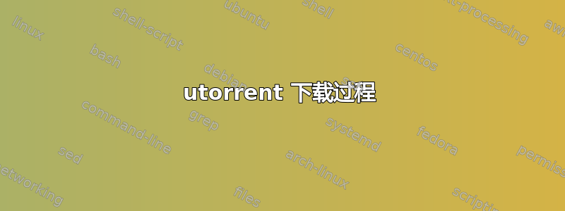 utorrent 下载过程