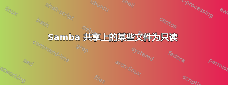 Samba 共享上的某些文件为只读