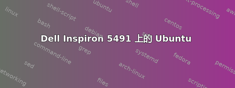 Dell Inspiron 5491 上的 Ubuntu