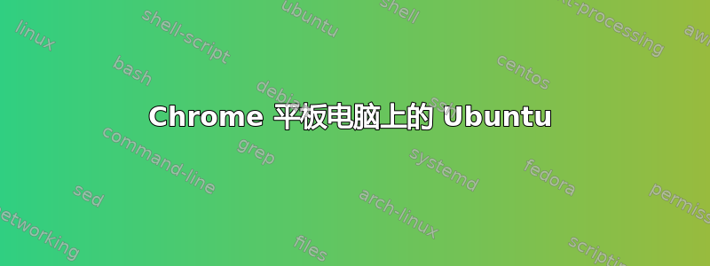 Chrome 平板电脑上的 Ubuntu