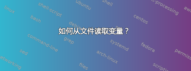 如何从文件读取变量？