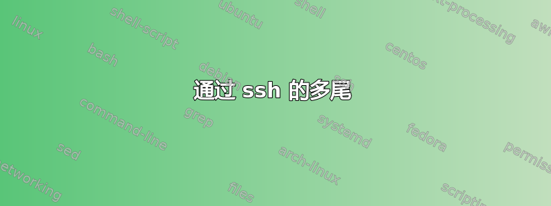 通过 ssh 的多尾